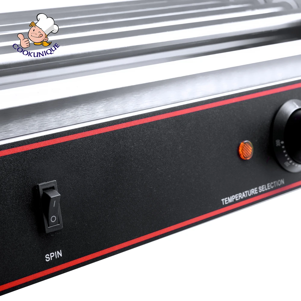 CE Approved Commercial Electric Hot Dog Grill 5-Roller Hot Dog Machine