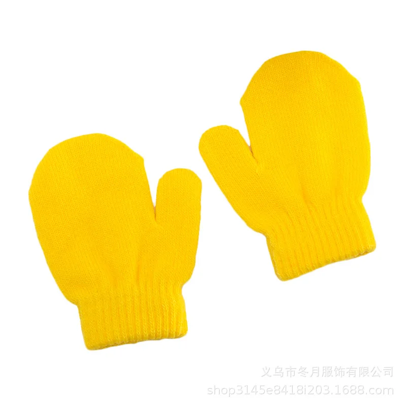 Winter Knitted Gloves For Baby Boys And Girls Warm Rope Full Finger Mittens Gloves For Children Toddler Kids