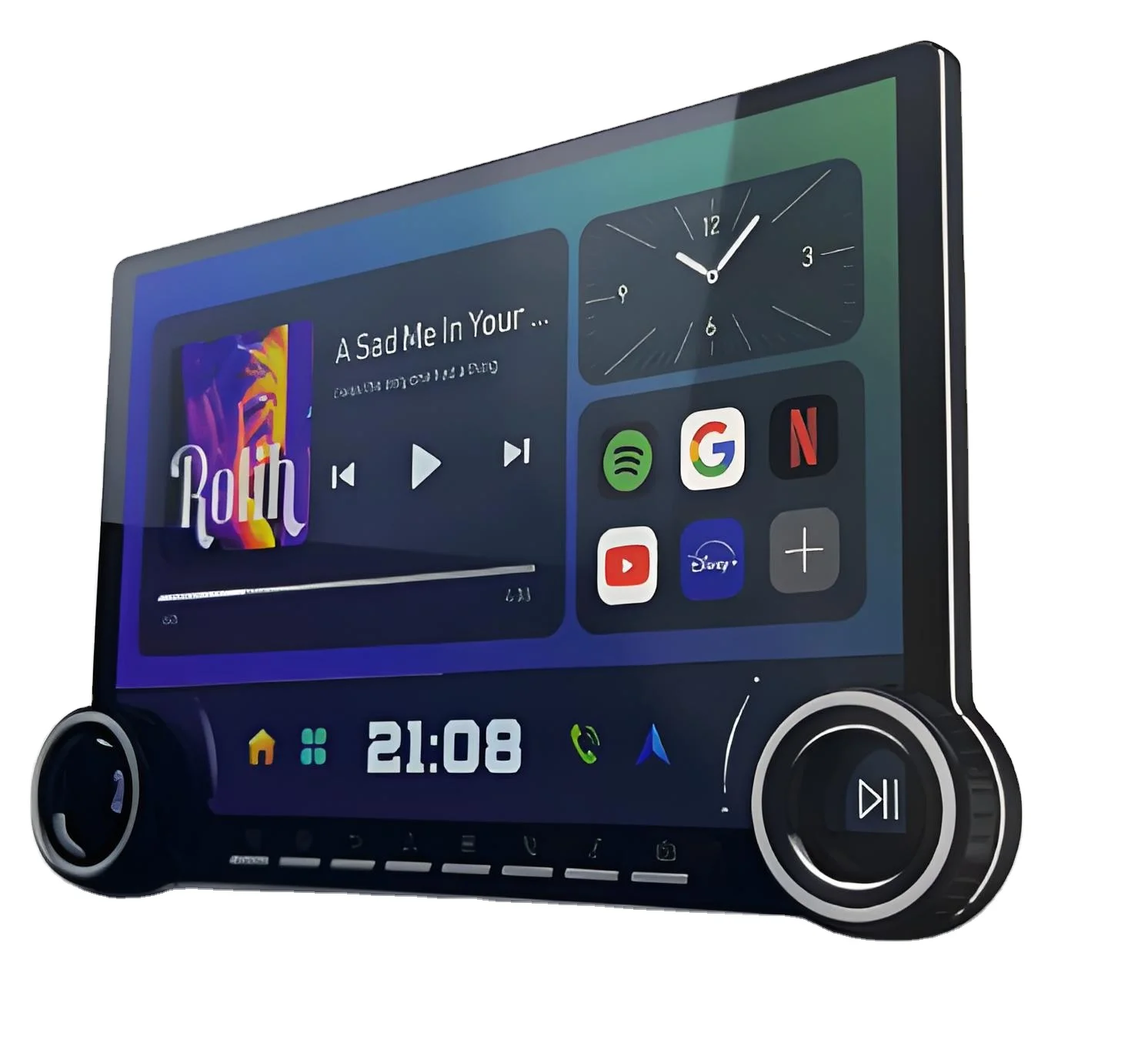 Zmecar Android 13 12.95 Inch Car Radio Dual Knob Button QLED XY10 Diamond 2K DSP GPS Navigation 4G WiFi Multimedia Car Player