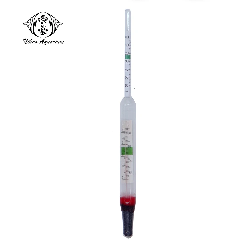 aquarium thermometer in one home marine fish tank use salt water hydrometer