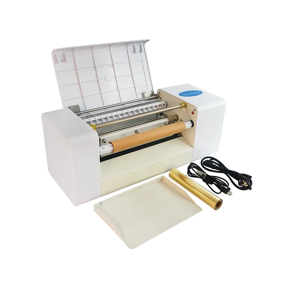 LY 400A Foil press machine 360X252MM foil stamping printer 220V 110V Compatible can add rolling reel kit