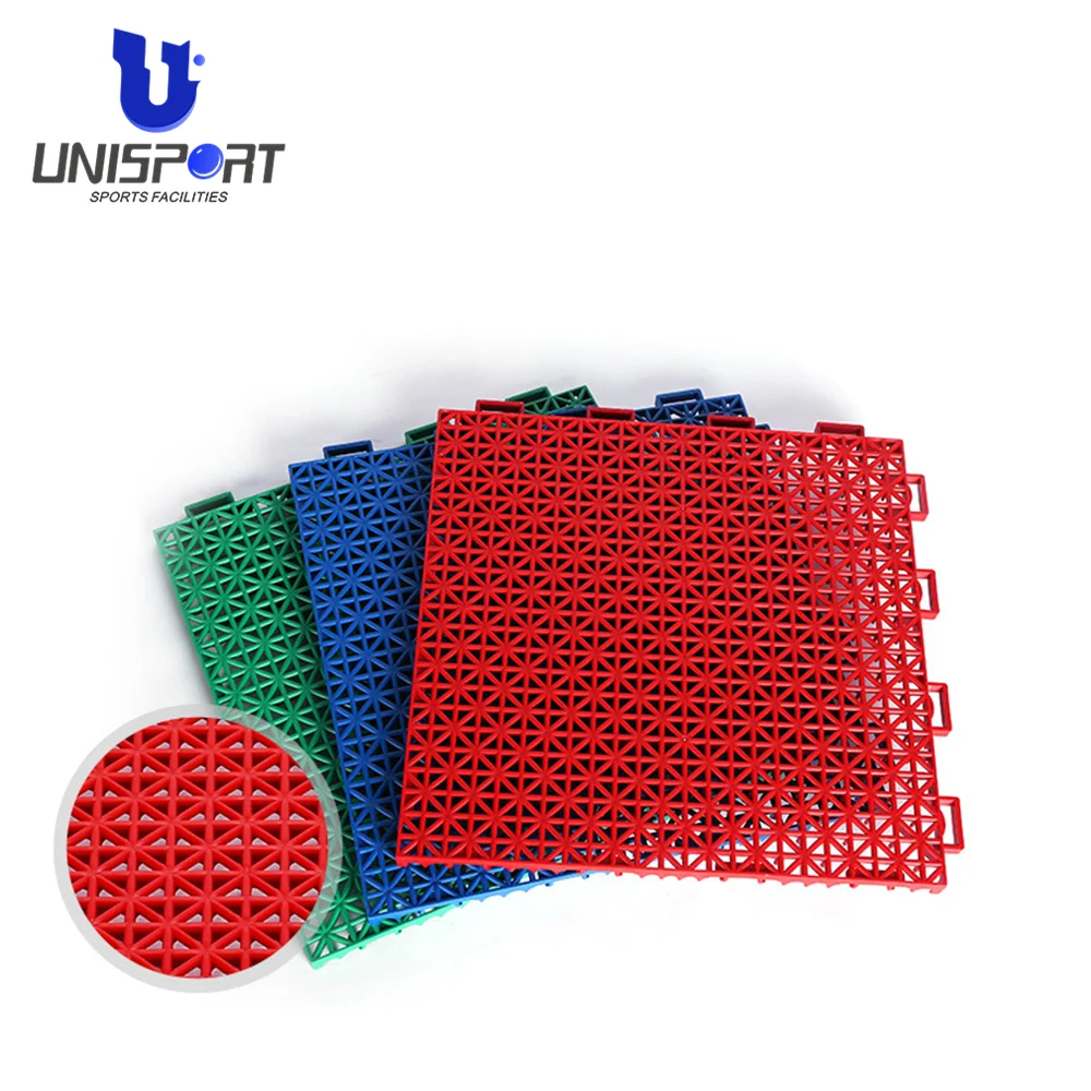 Unisport Interlocking Tiles Multi-purpose Sports Flooring Used Basketball Courts For Sale
