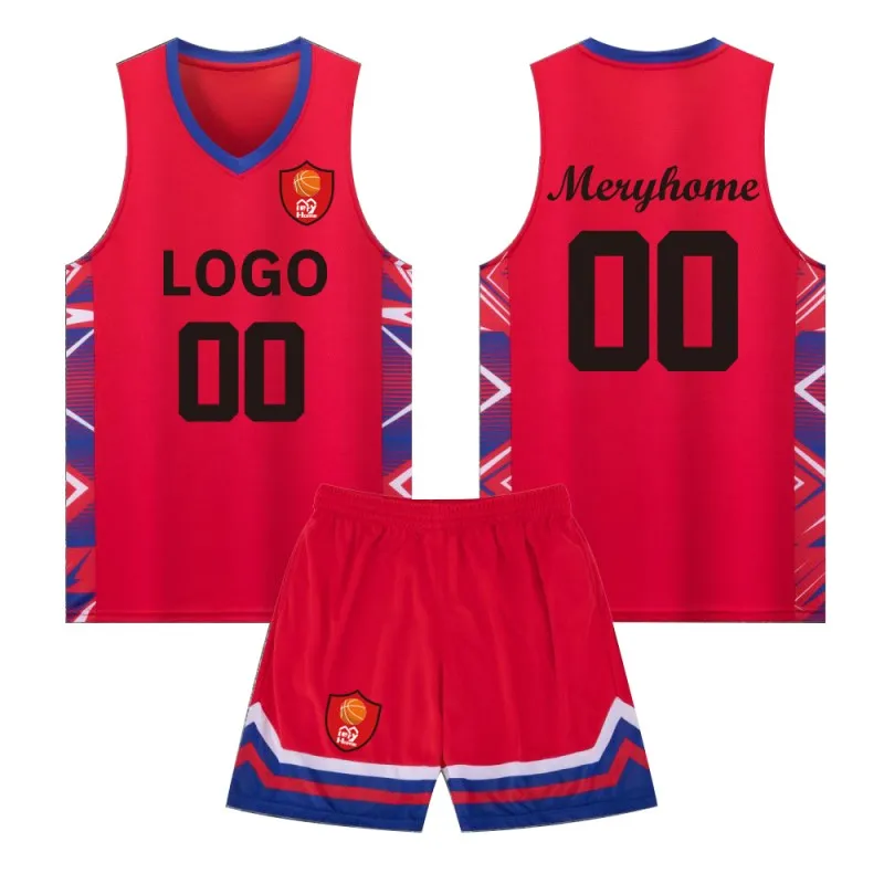 Dark Blue Color Basketball Uniforms Set Custom Design Basketball Wears for Women Breathable 100% Polyester Cheap Sport Uniform