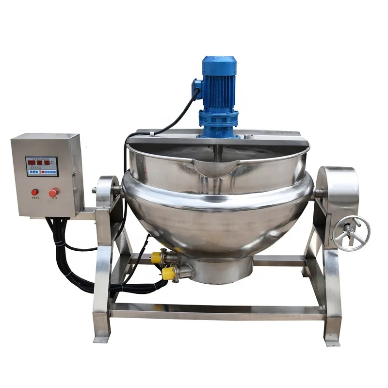 Low Price Automatic Small Industrial Seafood Chili Sauce High Temperature Stainless Steel Jacketed Electric Boiling Pot