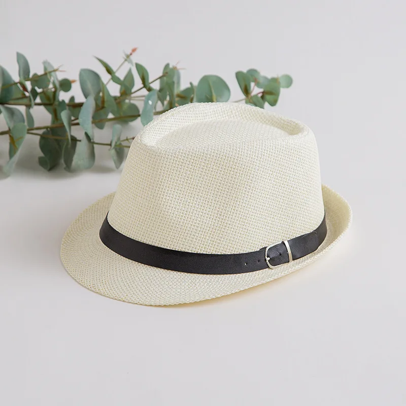 Summer Panama Hat Sun Straw Paper Turf Beach Fedora Hat