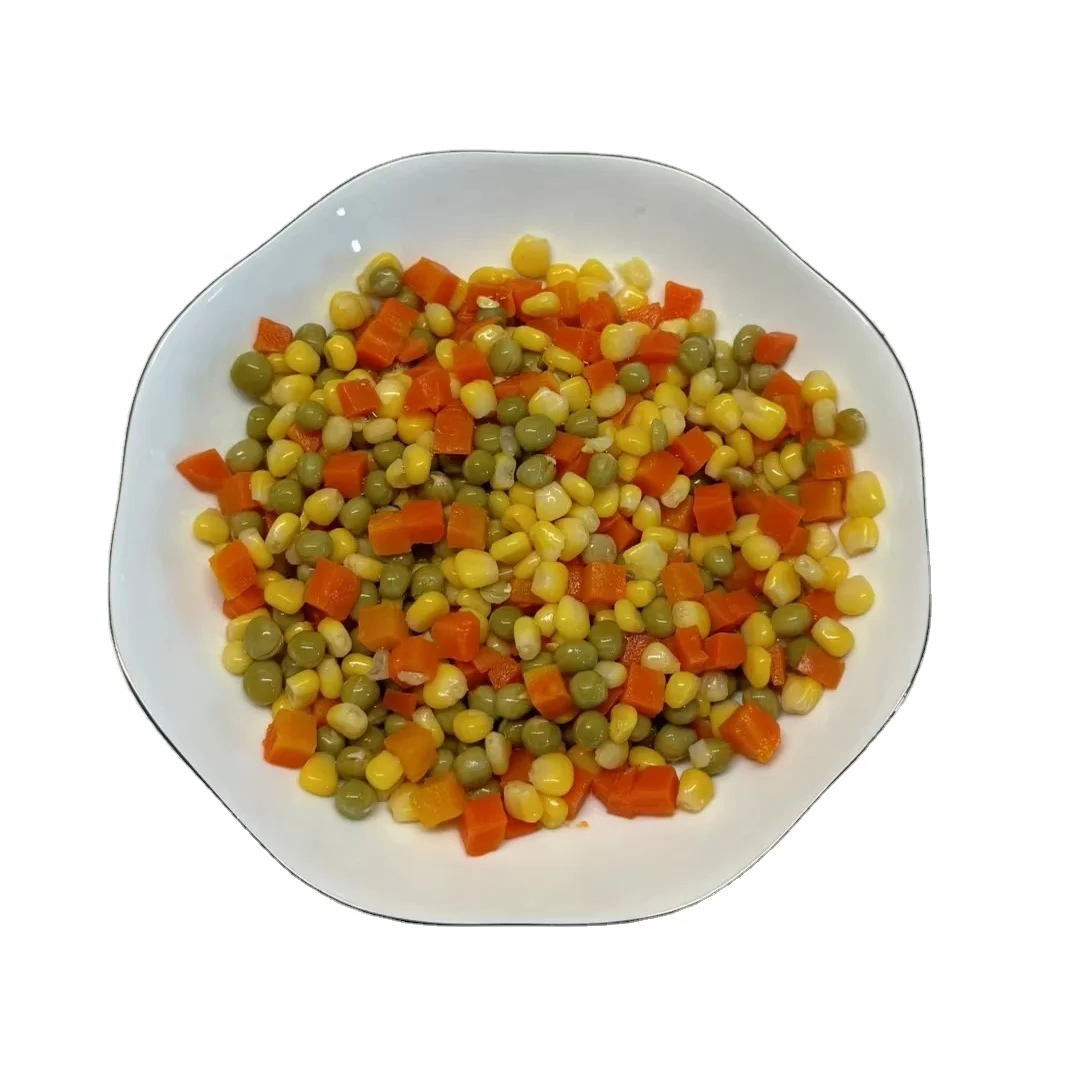 Свежий вкус Натуральный продукт oem бренд овощные консервированные смешанные овощи 425 мл в банках