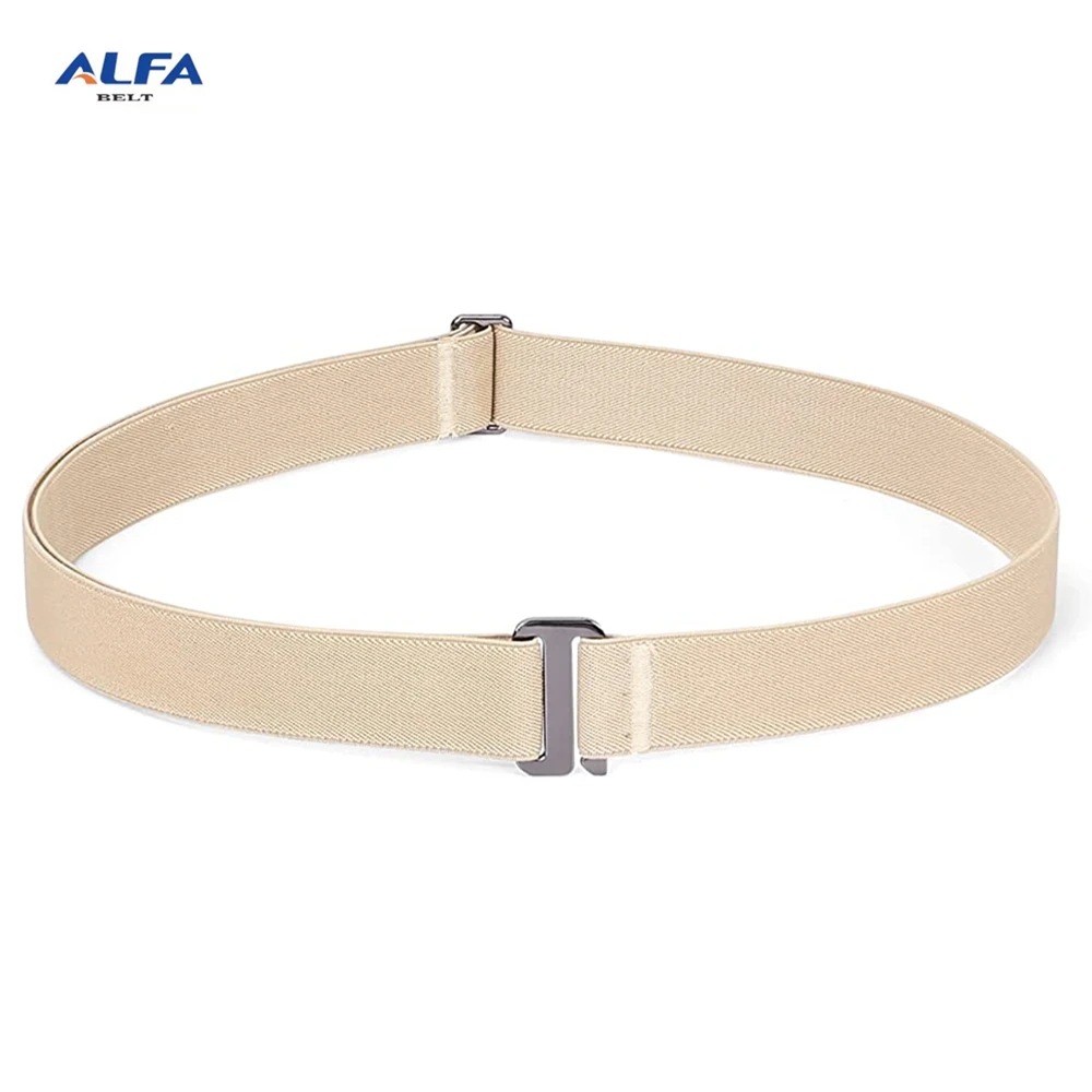 Ремень женский эластичный Alfa, невидимый эластичный пояс с пряжкой, для джинсов и штанов