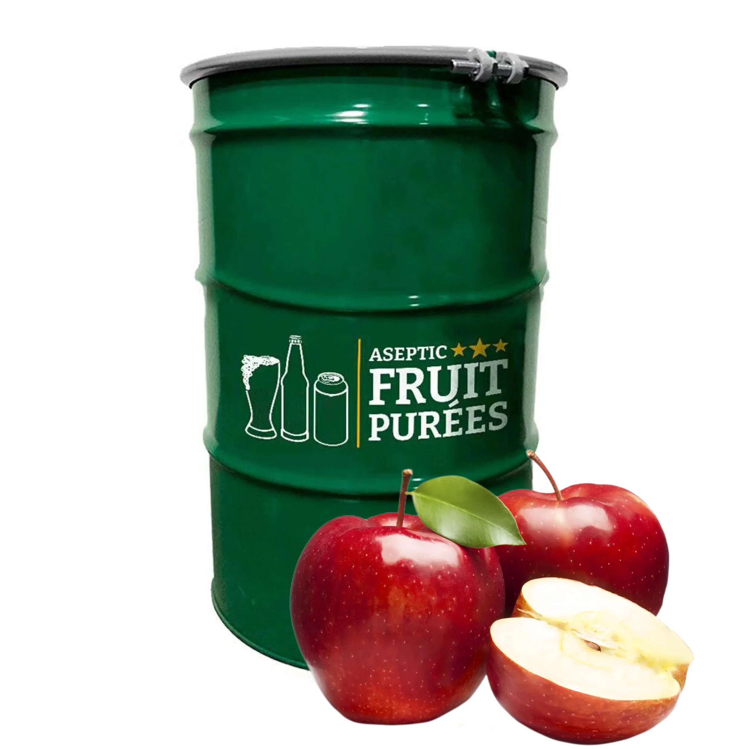 Brix 40 TA 0.2 aseptic bag drum 200kg Pure Natural Beverage drink raw material fruit Puree juice apple pulp concentrate