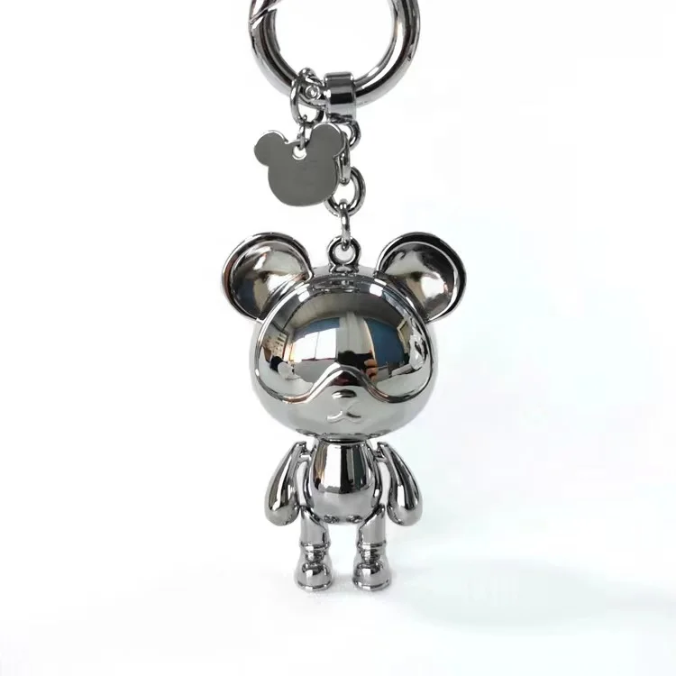 New Glossy Original Creative Movable Bear Bag Pendant Car Keychains