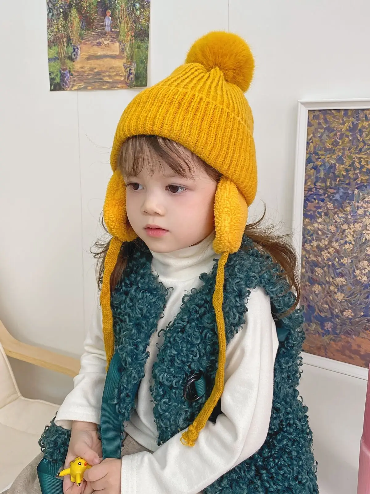 High Quality 110g 100% Acrylic Custom Neon Balaclava 3 Hole Full Face Cover Embroidered Ski Knitted Beanie Hat