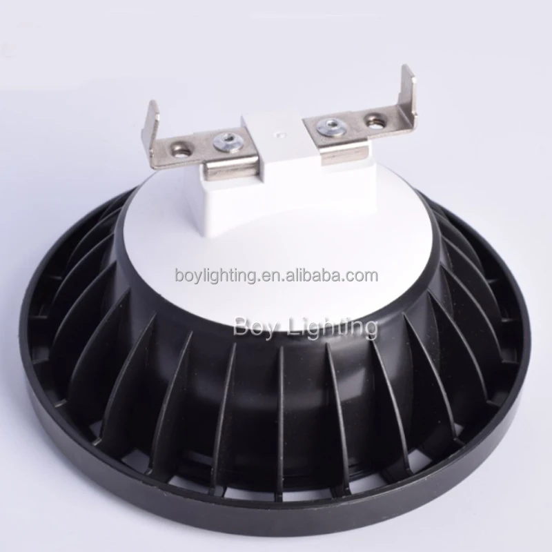Hot silvery reflector 15/24/36 beam angle 9w ar111 qr111 g53 led bulb
