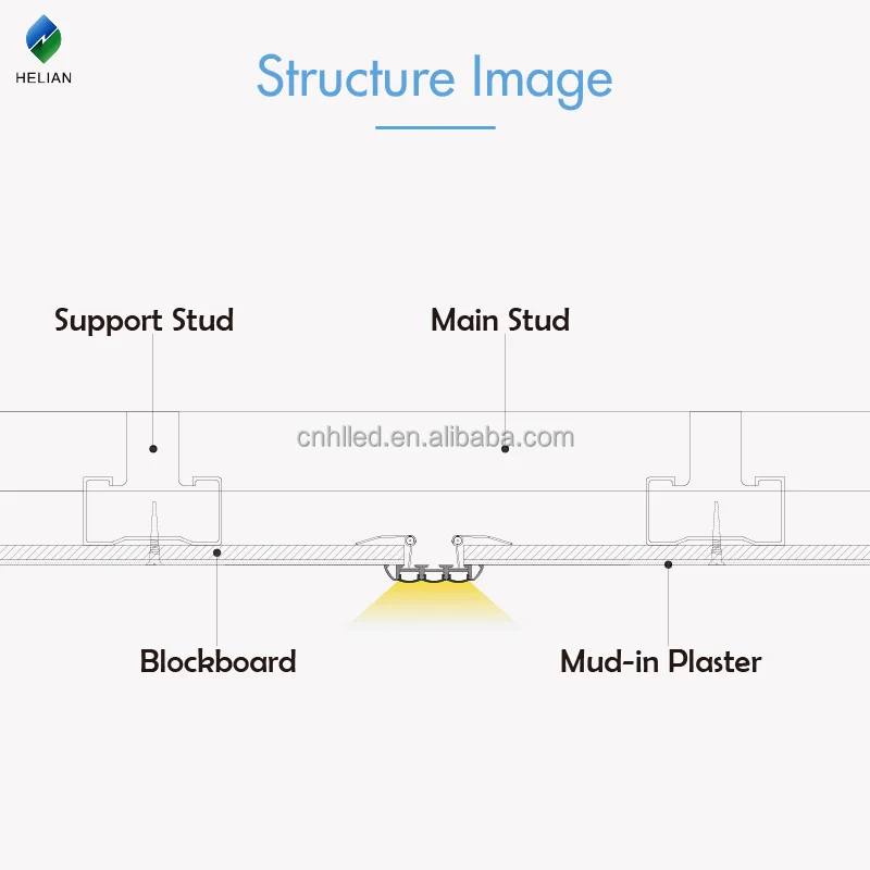 Special Triple light source channel aluminum Led aluminum profile extrusion linear rail aluminium u channel for led strip