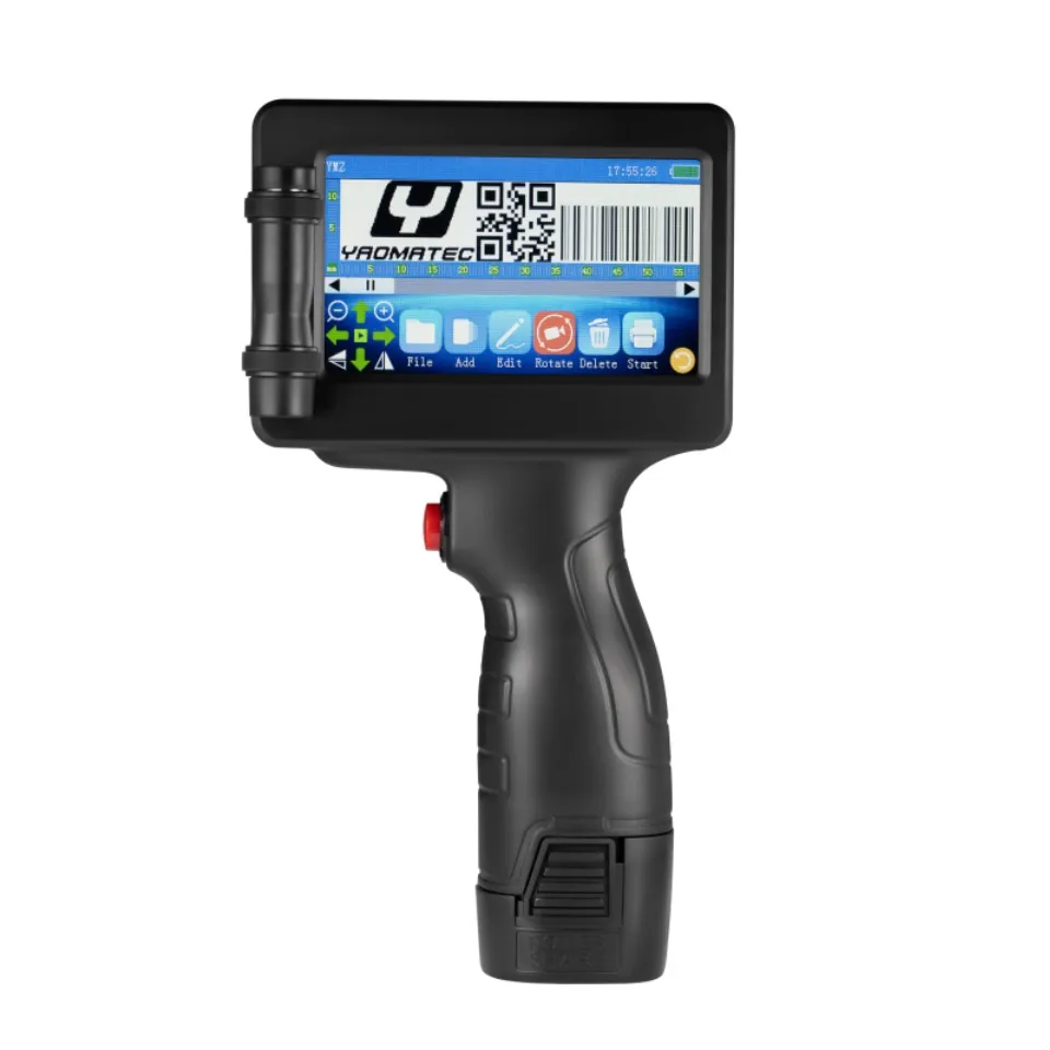 Yaomatec Easy to Operate Label Printer Bar Code Serial Number Date Handheld Inkjet Carton Paper Portable Thermal