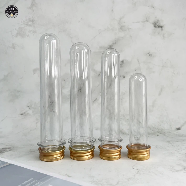 Wholesale Transparent Clear Plastic Test Tube Rack Packaging Plastic Candy Tube
