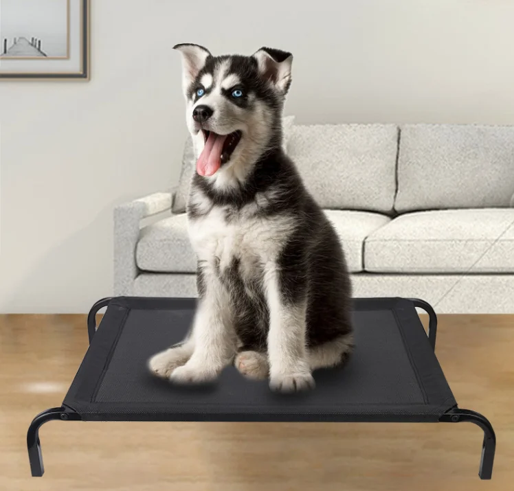 
RTS Large Dog Cot Indoor Raised Outdoor Steel Frame Elevated Pet Bed 
