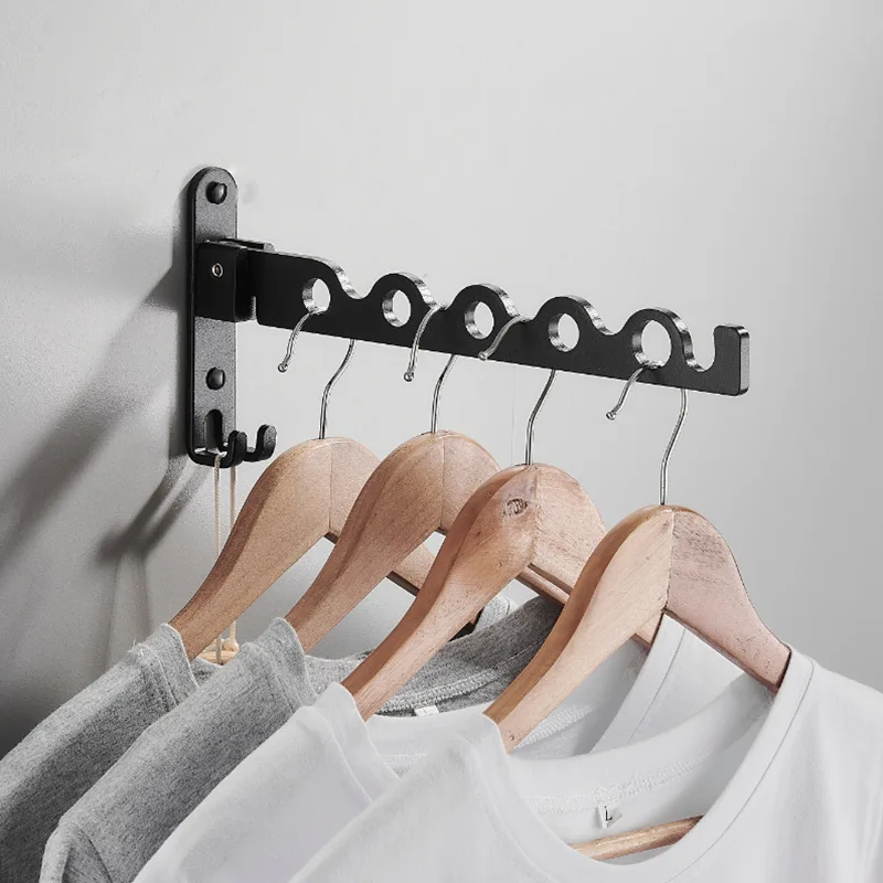 Bath towel hook wall-mounted porch door hidden swivel single bathrobe hook hidden hooks