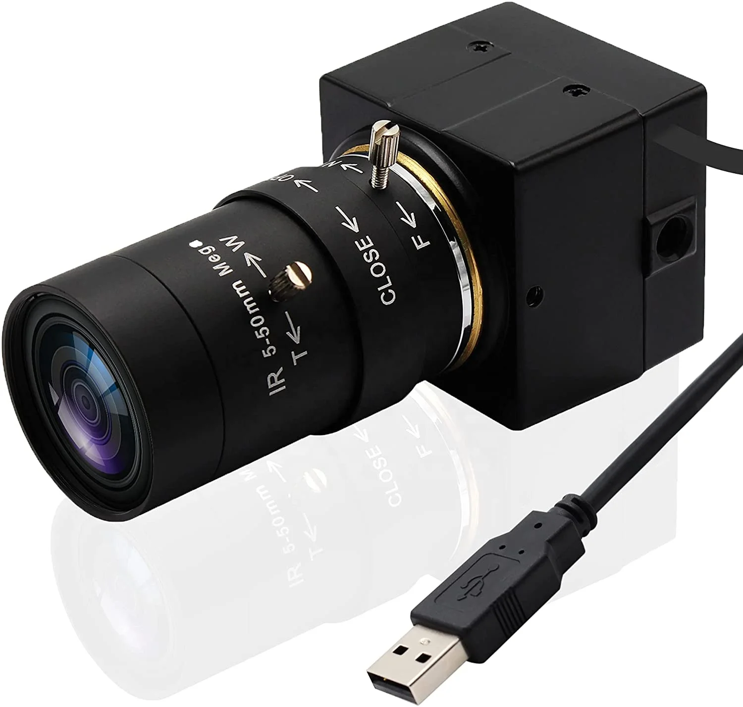 ELP 2MP 1080P Manual Zoom Focus Lens 5-50mm USB Camera Sony IMX323 UVC Low Illumination USB Webcam