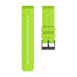 24mm Football Pattern Rubber Silicone Stainless Steel Buckle Watch Band Strap for Suunto 9 Baro Copper / SUUNTO 9