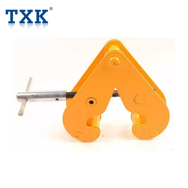 Lifting Spreader 1t/2t/3t/5t/10t Steel Plate Lifting Clamp Adjustable Flange I Beam Clamp Safe And Durable Easy To Install