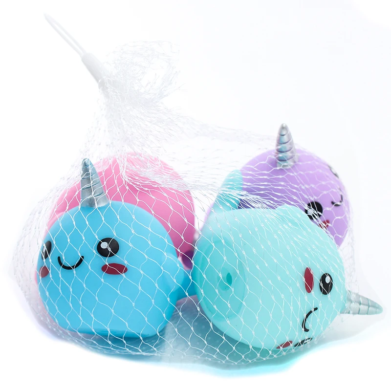 2020 new design whale animal shape water kids toys plastic PVC floating baby narwal bath toy