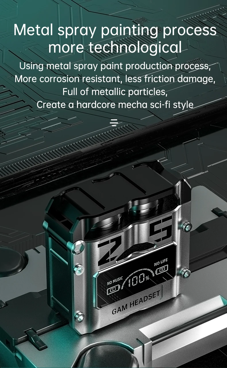 M25 TWS Wireless Headphones Earphones Bluetooth Touch Control Noise Reduction Stereo Waterproof Earbuds Headsets hearing aid