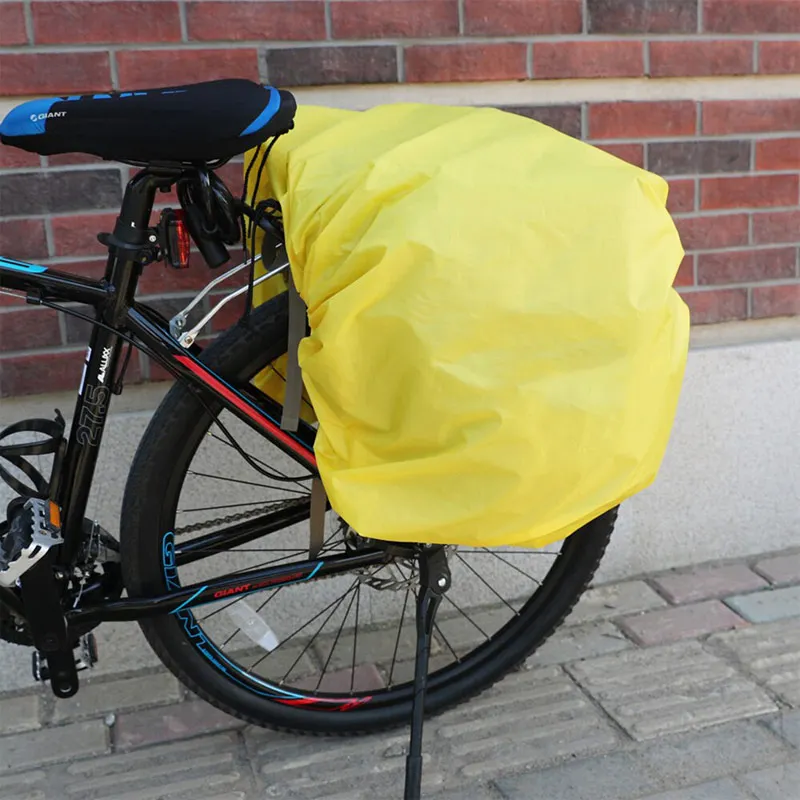 Large capacity waterproof saddle bike trunk bag waterproof bicycle pannier bag with rain cover