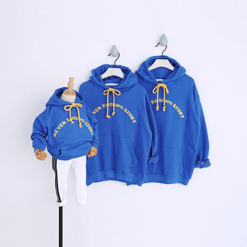 Мужской спортивный костюм с капюшоном, спортивный костюм, индивидуальный дизайн, семейная Одинаковая одежда, детский спортивный костюм