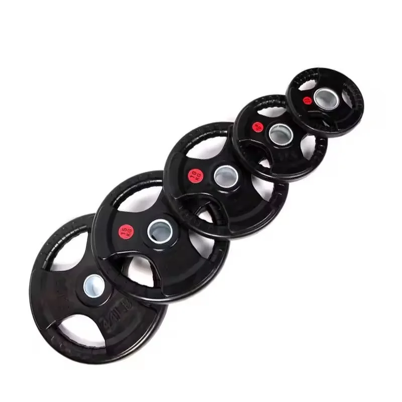 LZX-022 Rubber Weight Plate For Commercial Gym Machine Use With Black Color