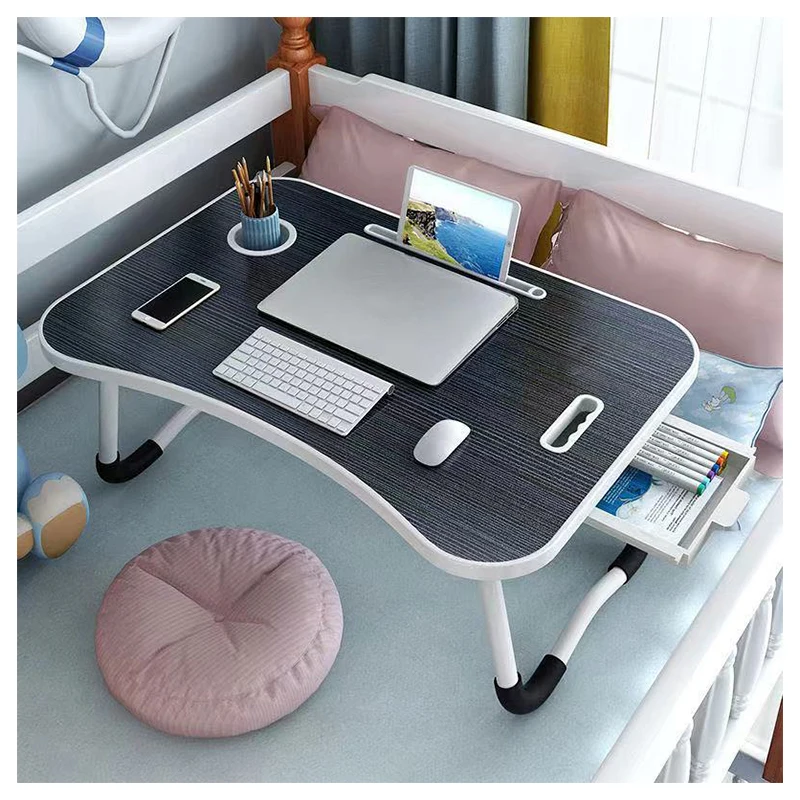 New Design Folding Student Study Writing Tables Folding Laptop Table Bed Folding Study Desk