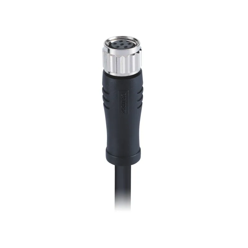 Cableforce производство M8 коннектор прямоугольный женский код 6pin литой 1 м экранированный ПВХ кабель металлический винт свободный