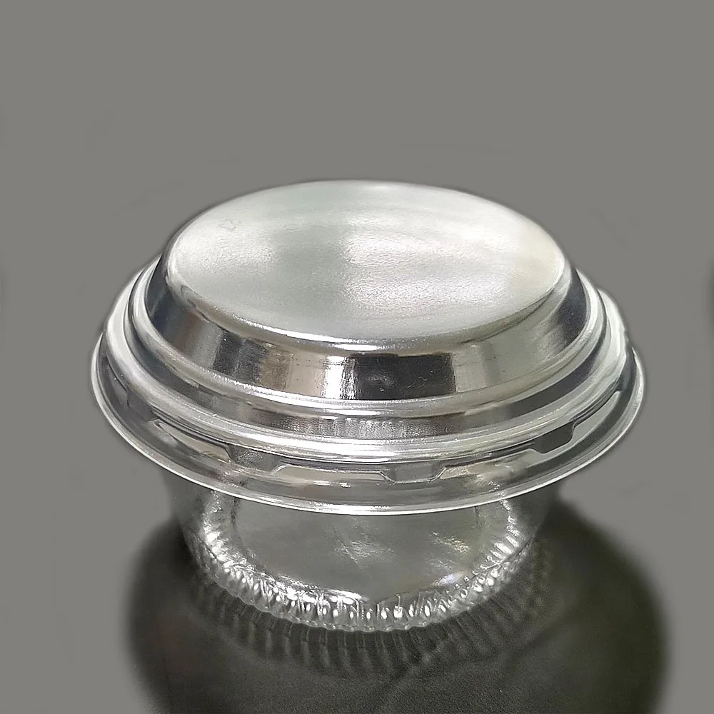 
TOP SALE 8 OZ Transparent Snack Food Dessert Ice Cream Cake Use Disposable Plastic Cup with Lid 