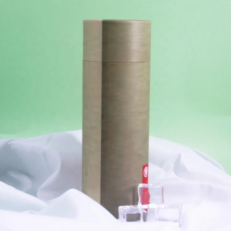 Kraft paper cylindrical paper tube compostable underwear tube packaging customized logo biodegradable