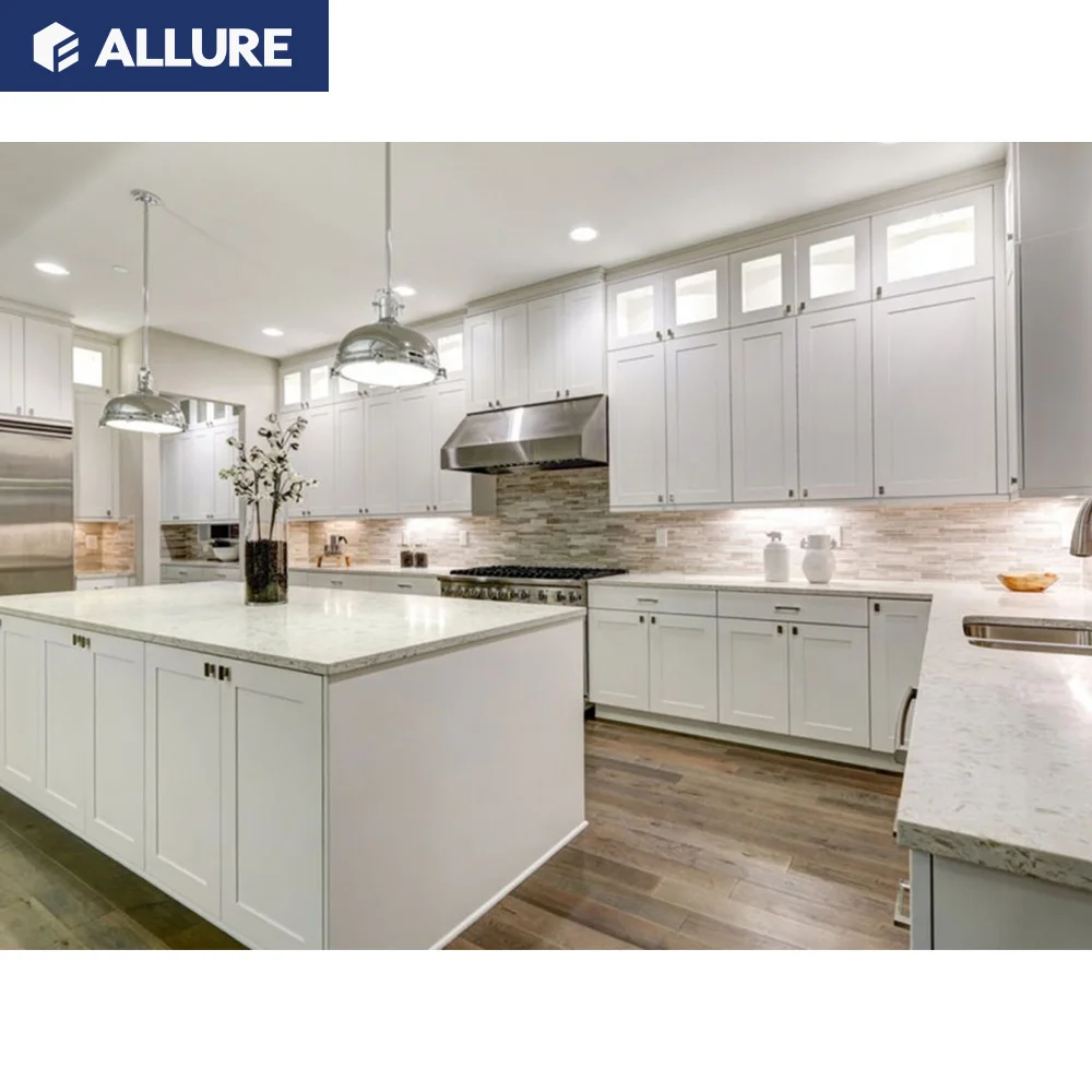 Allure High Quality Simple Interior Design Wall Smart Cabinets Wood Luxury Kitchen Unite Modern