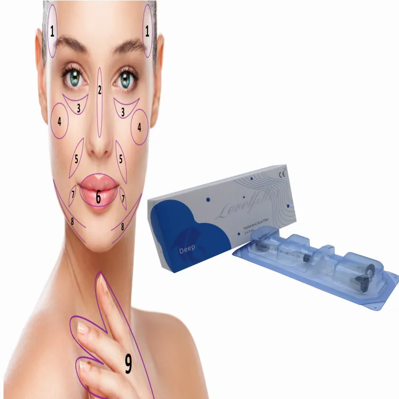 acide hyaluronique injectable 2ml cross linked  ha filler