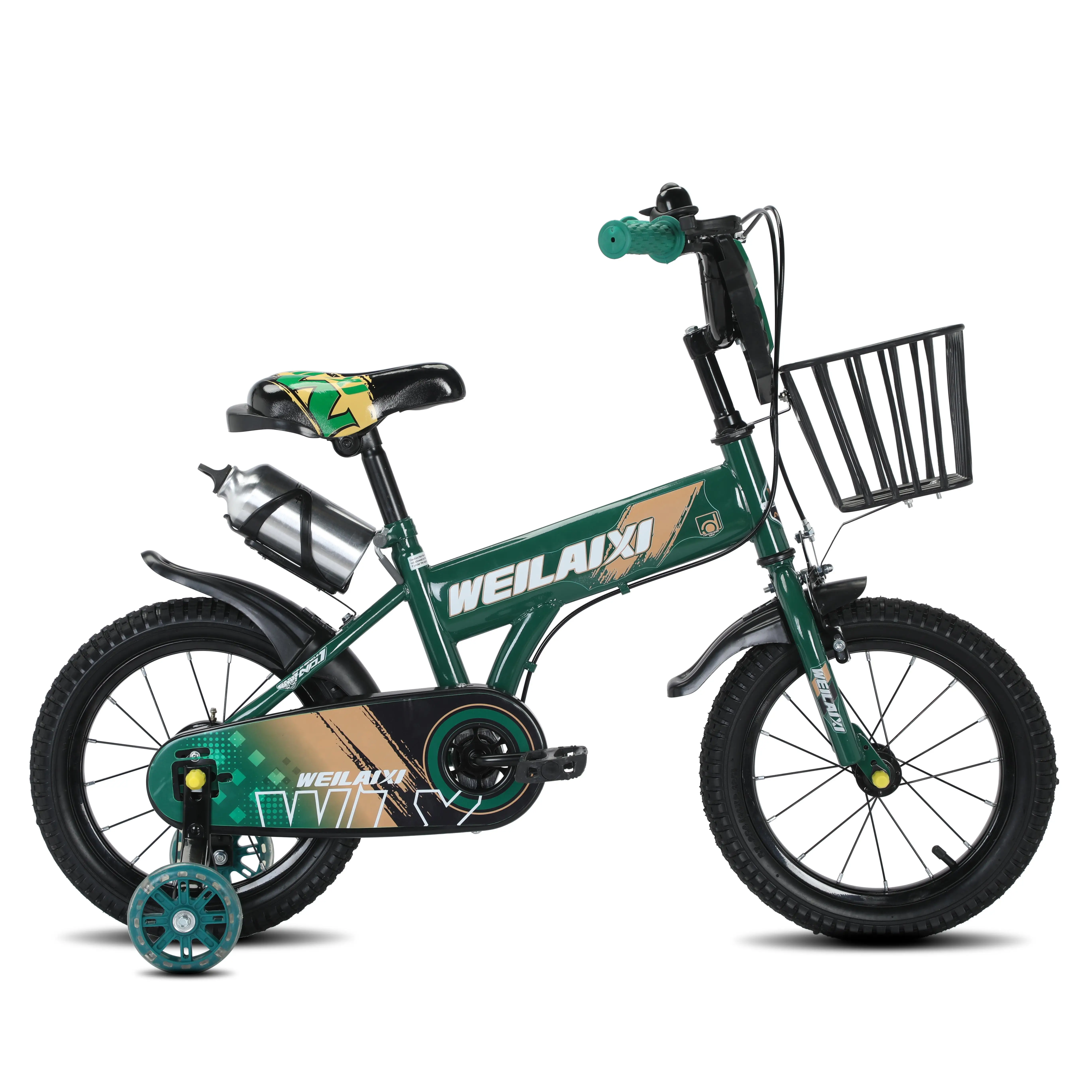 2024 Kids Bike for 2 to 5 Years 10 Years+ durability 12 inches Steel Fork Ordinary Pedal Disc Brake System Single Speed