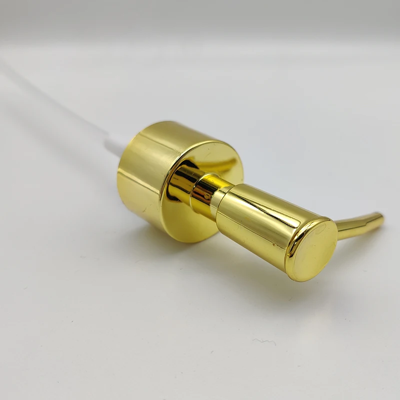 Bathroom Gold Lotion Pump Plastic Hand Soap Pumps Dispenser Replacement