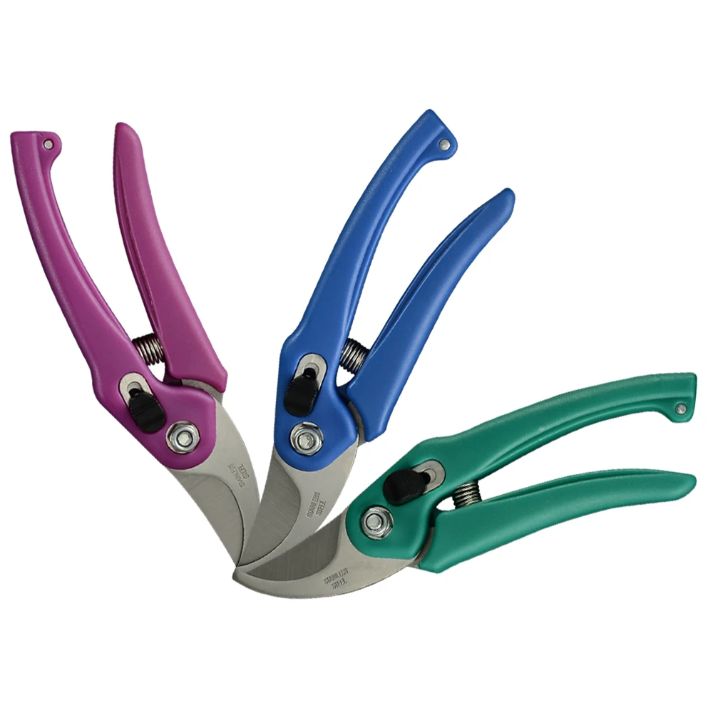 Professional Farm Bush Bonsai Trimming Scissors Tree Hand Pruner Secateur Gardening Pruning Garden Scissors With Lock