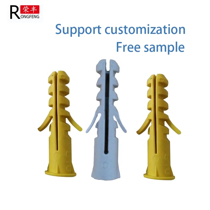 Multi-Size nylon expansion plastic wall plug anchor / Expand Nails With Screw Insulation Nails