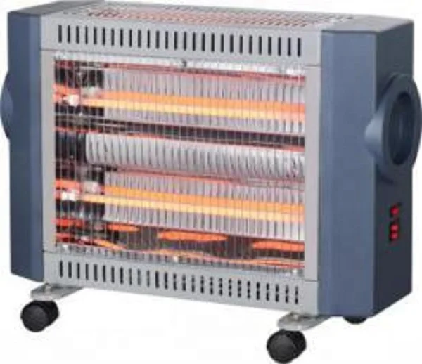 3 face quartz heating element electric heater with safety switch
