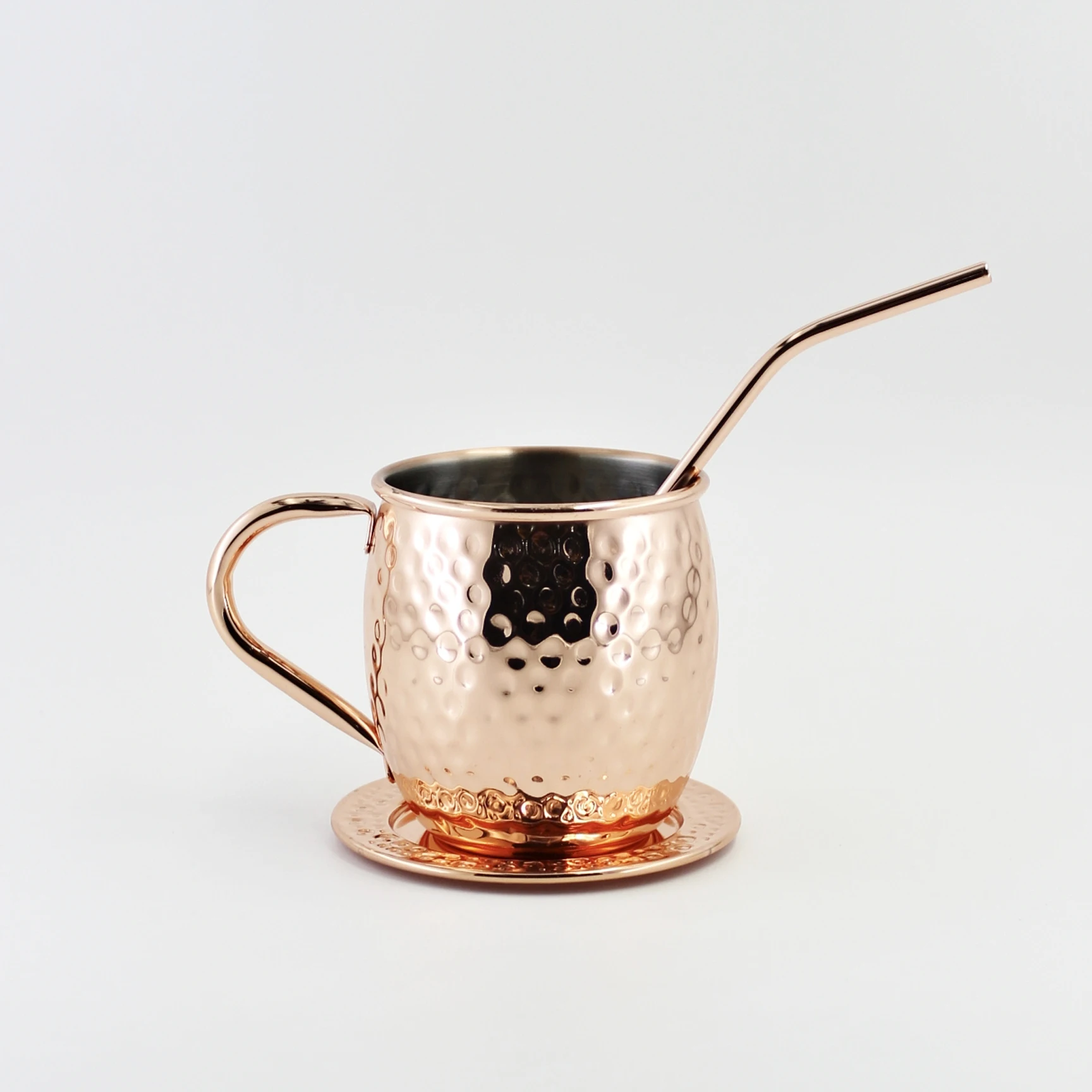 Wholesale Moscow Mule Copper Mug Sublimation Copper Plated Stainless Steel Mug Engraved Beer Drinking Mug