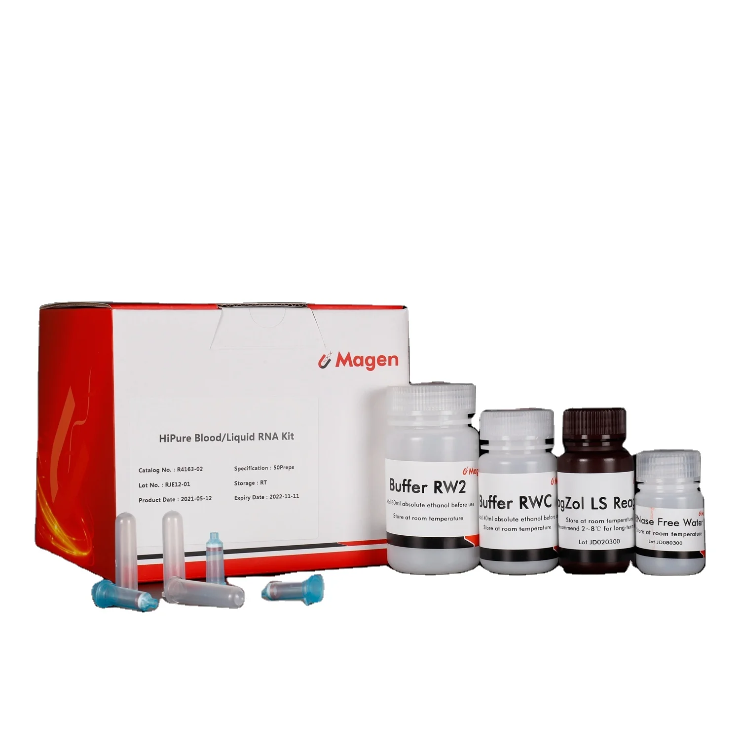 HiPure Liquid RNA(miRNA) Kit, R4163, Isolation Total RNA from Body Fuilds using spin column and chloroform