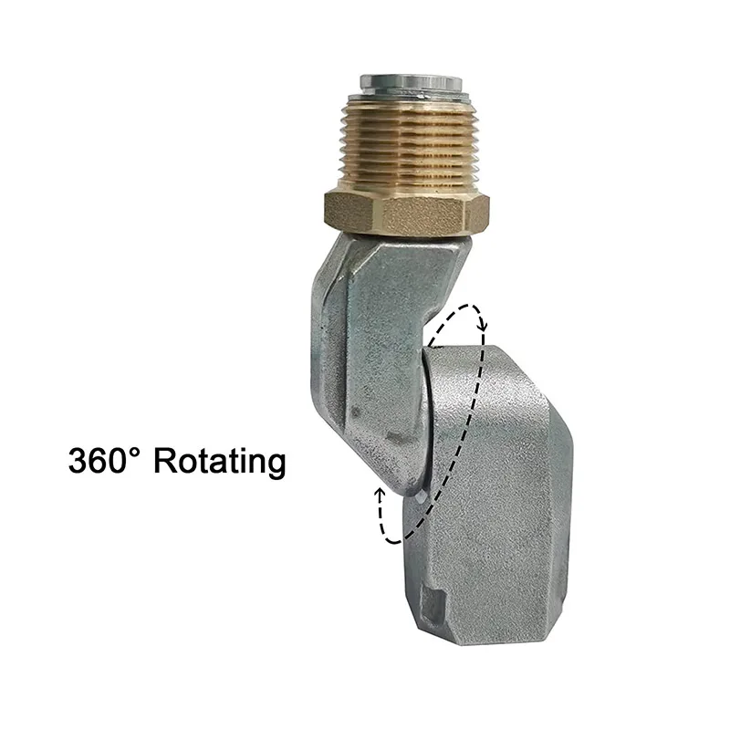 1 Inch NPT Fuel Hose Swivel 360 Rotating Connector for Fuel Nozzle Multi Plane Fuel Plane Swivel