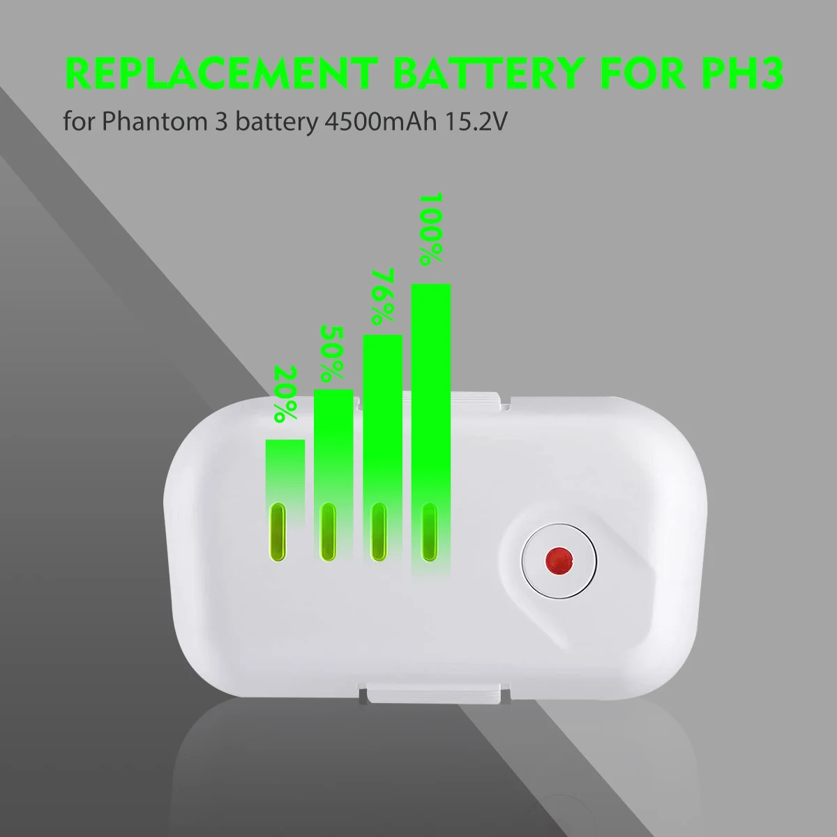 4480mAh 15.2V 68.4Wh Li-Po Intelligent Flight Drone Batterie DJI Phantom 3 Replacement for DJI Phantom 3 Battery
