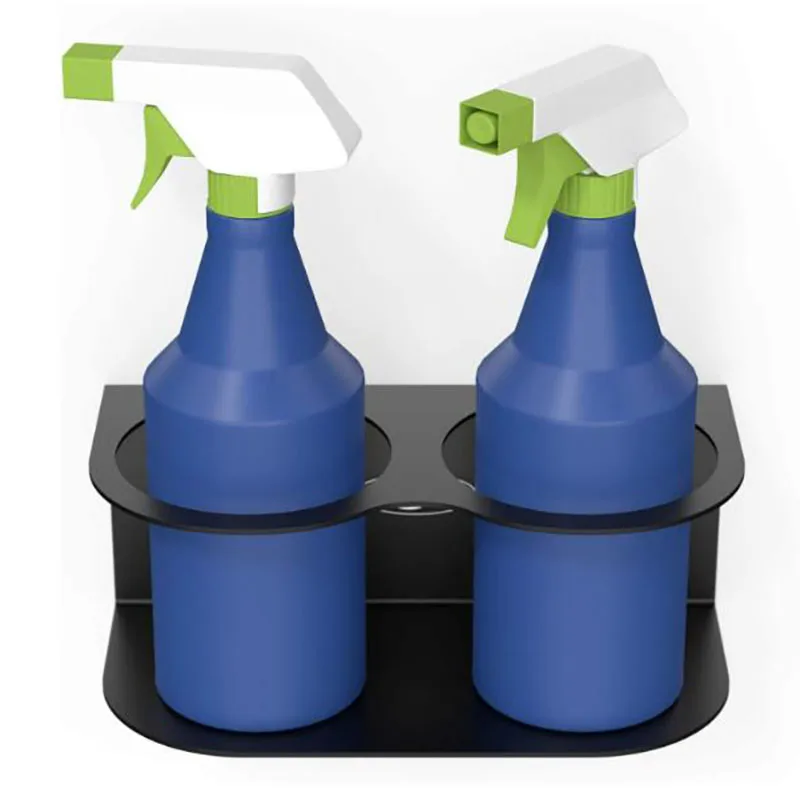 Five Cans Wall Mounted Aerosol Spray Can Holder Rack Organizer For Garage