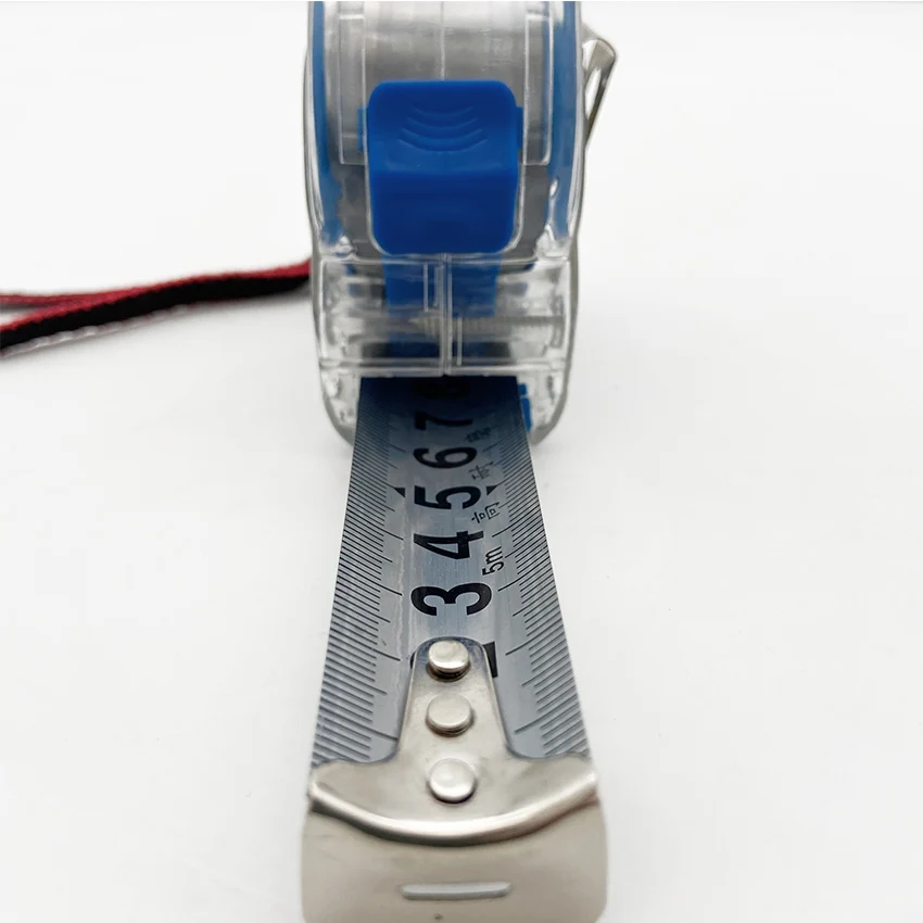 Transparent thickened durable new fashion measuring tape iron axis British sky blue construction site measuring tool