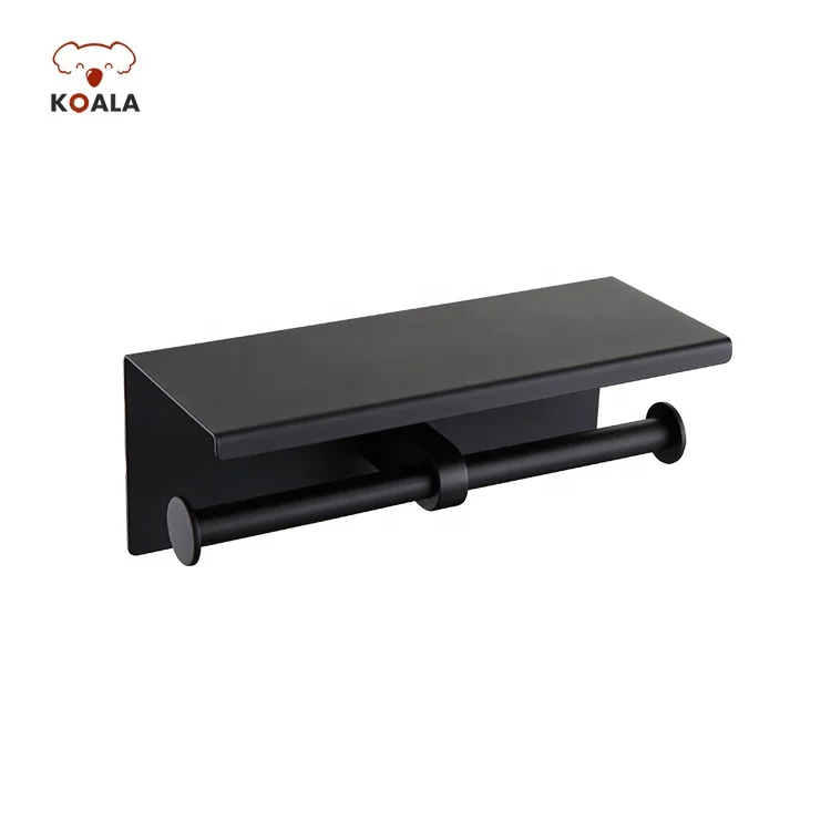 Industrial Bathroom Funny Tissue Toilet Paper Holder with Shelf