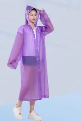 factory  direct supply high quality  hot selling Disposable raincoat portable transparent thickened adult plastic raincoat