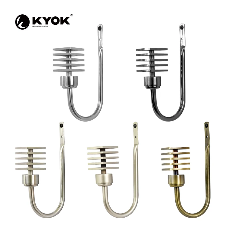 KYOK Fashionable design Multilayer square shape curtain rod hook accessories for interior decoration