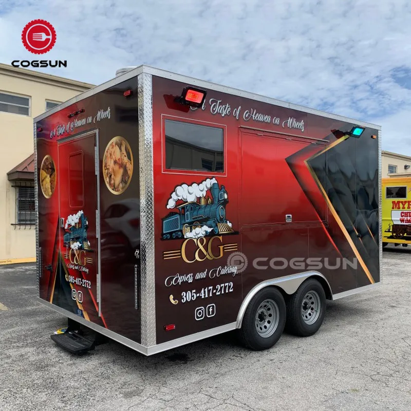 Мексиканская еда рядом с едой тележка для еды ресторанный трейлер продажи Хьюстон Калифорния пожарной системой прицепа на заказ