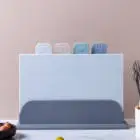 High Quality Set Of 4 Cutting Boards With Storage Stand Thicker Plastic Chopping Board Set Kitchen Accessories